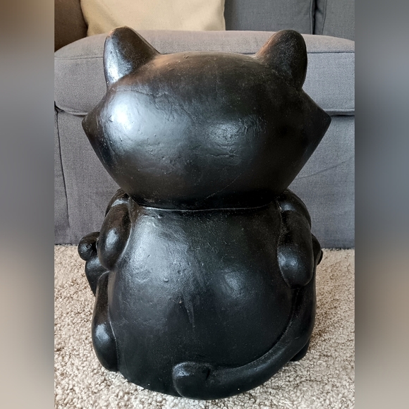 Vintage Halloween Black Cat & Pumpkin Foam Blow Mold Decoration - Picture 3 of 4